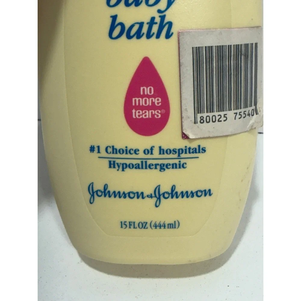 Vintage 1996 Johnsons Baby Bath‎ 15oz Pump Bottle No More Tears Hypoallergenic